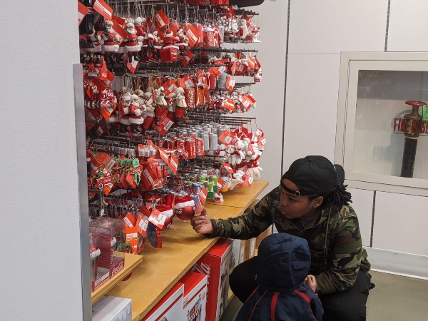 Coco-Cola in Las Vegas with toddler